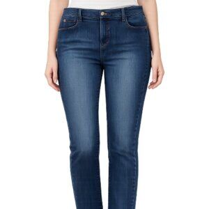 NYDJ Boyfriend Size 16 Straight Leg Jeans Stretch Medium Blue Wash